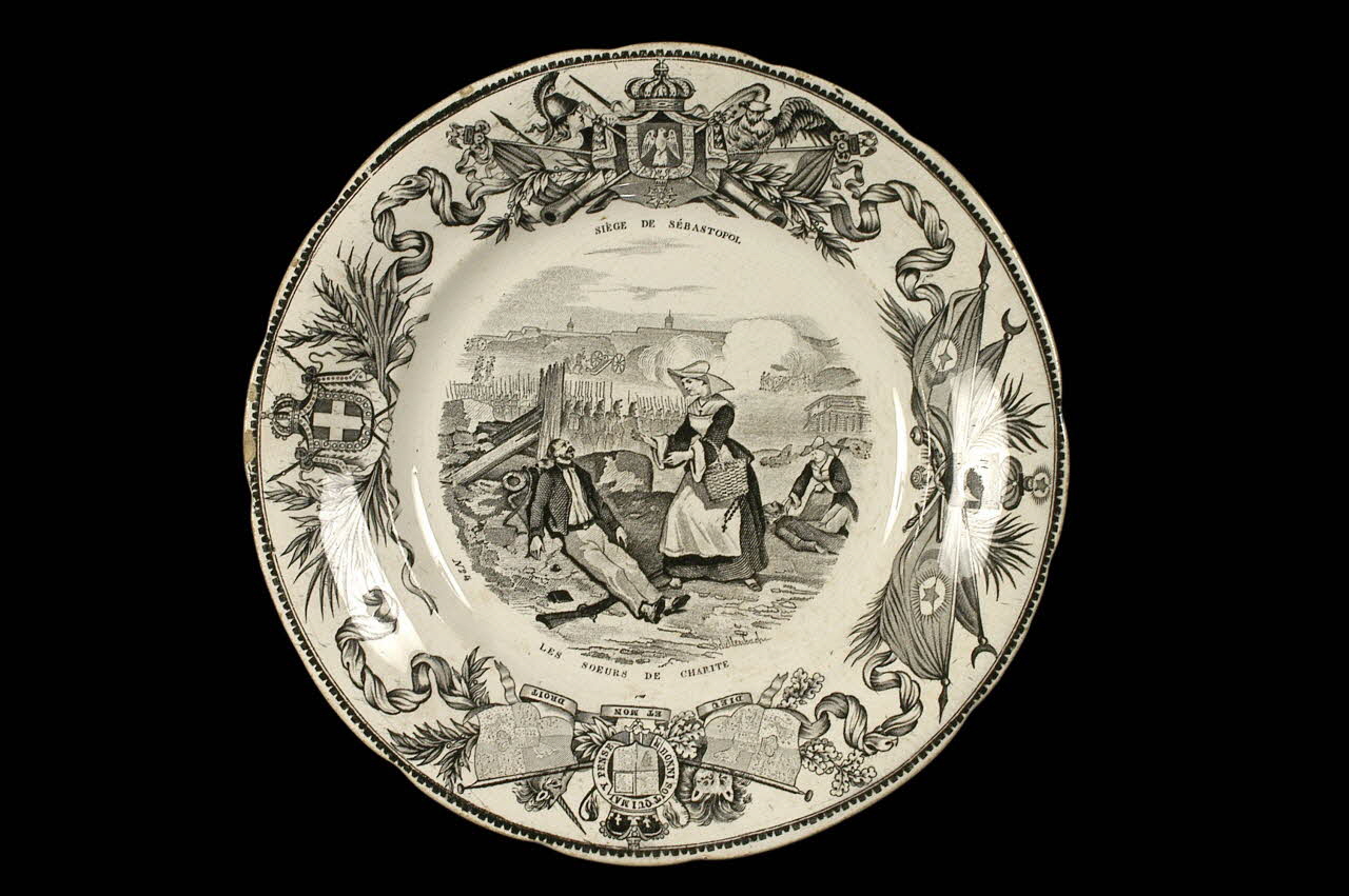 Lebeuf Milliet Et Cie assiette plate Picardie, France 1849-1867 1960.84.28 Photo