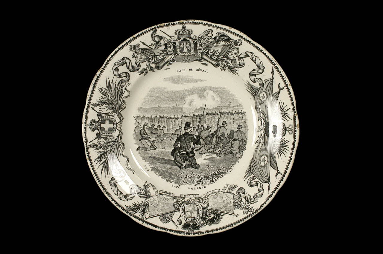 Lebeuf Milliet Et Cie assiette plate Picardie, France 1849-1867 1960.84.29 Photo