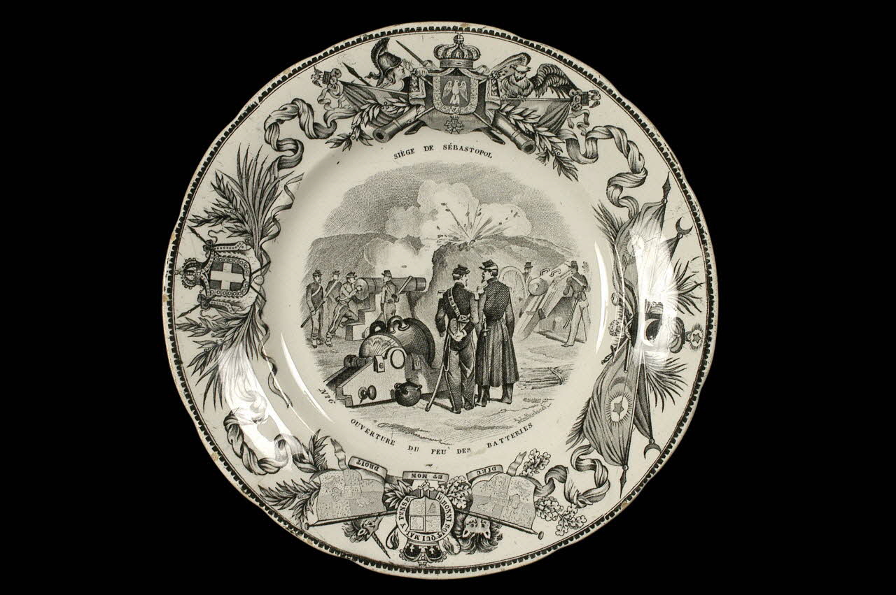 Lebeuf Milliet Et Cie assiette plate Picardie, France 1849-1867 1960.84.30 Photo