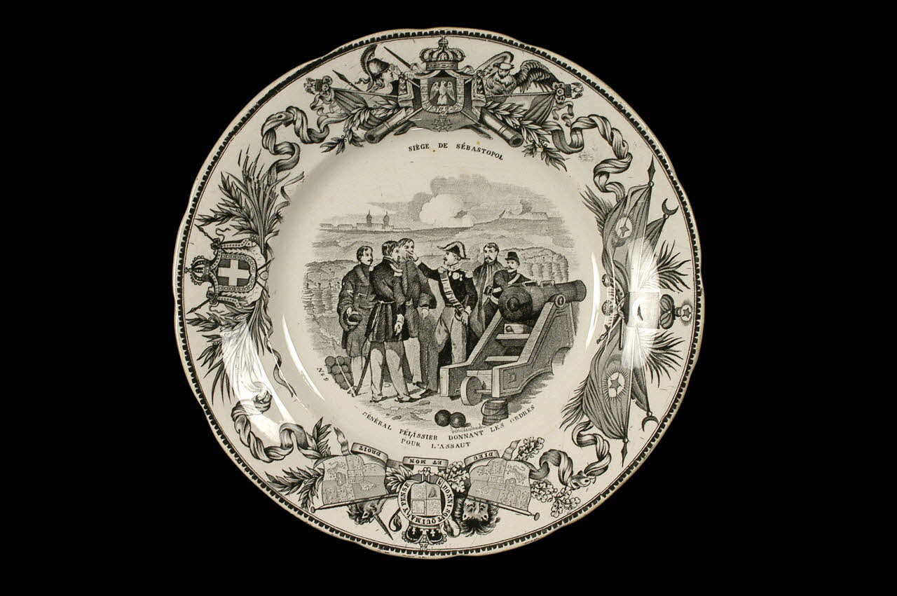 Lebeuf Milliet Et Cie assiette plate Picardie, France 1849-1867 1960.84.32 Photo