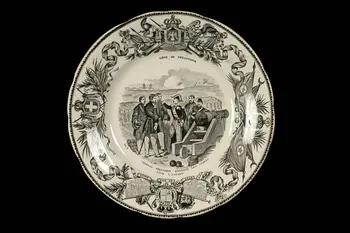 Lebeuf Milliet Et Cie assiette plate Picardie, France 1849-1867 1960.84.32 Photo