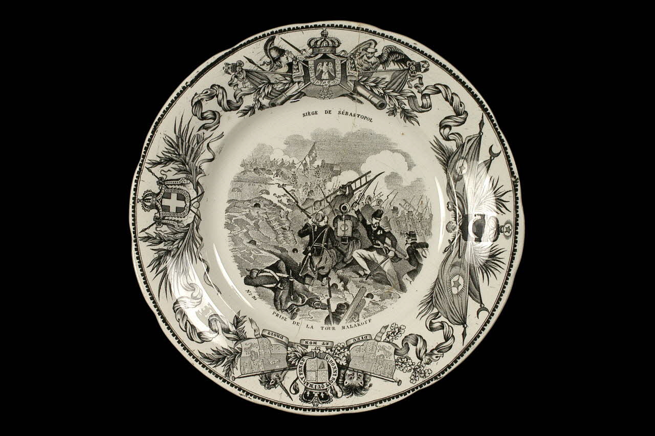 Lebeuf Milliet Et Cie assiette plate Picardie, France 1849-1867 1960.84.33 Photo