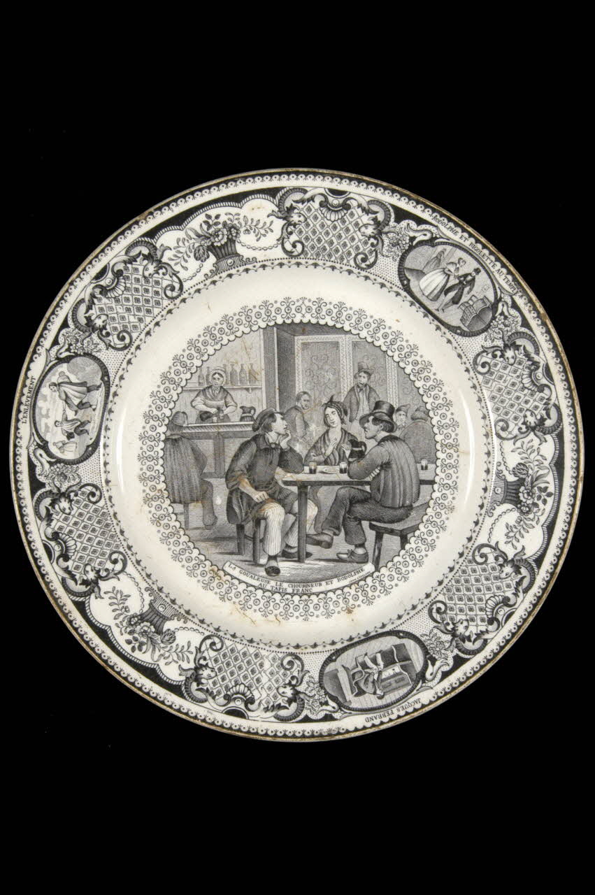 assiette plate Centre, France 1876 1961.66.20 Photo