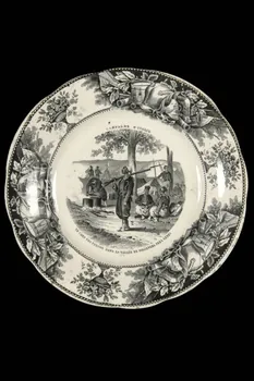 Lebeuf Milliet Et Cie assiette plate Picardie, France 1849-1867 1961.95.1 Photo