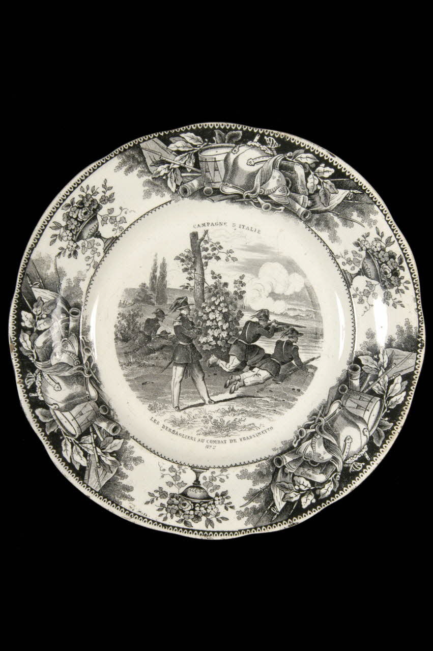 Lebeuf Milliet Et Cie assiette plate Picardie, France 1849-1867 1961.95.2 Photo