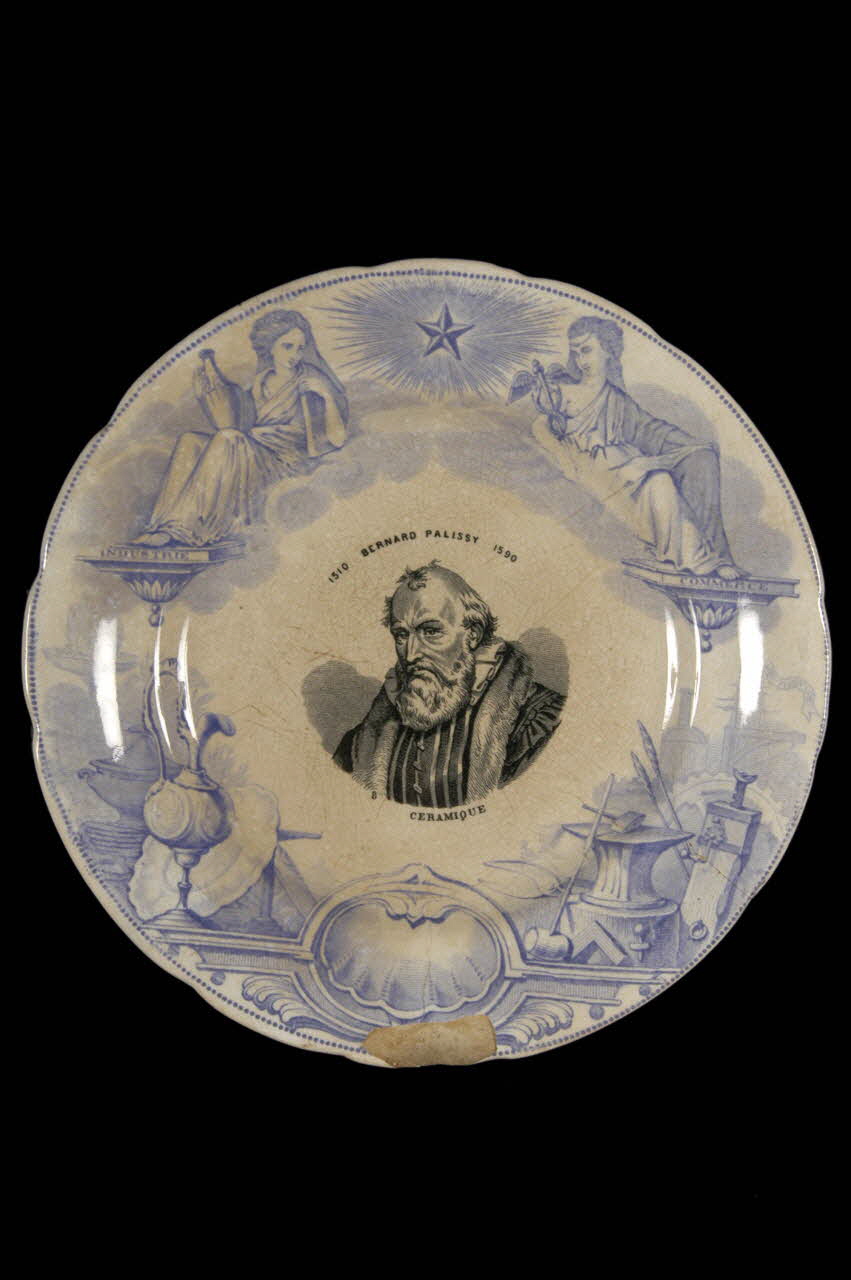 Hippolyte Boulenger assiette plate Île-de-France, France 1863-1878 1961.95.25 Photo