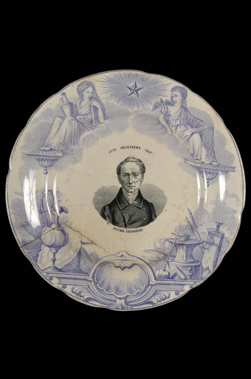 Hippolyte Boulenger assiette plate Île-de-France, France 1863-1878 1961.95.26 Photo