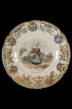 Utzschneider Et Cie; assiette plate Lorraine, France 1900 1961.95.29 Photo