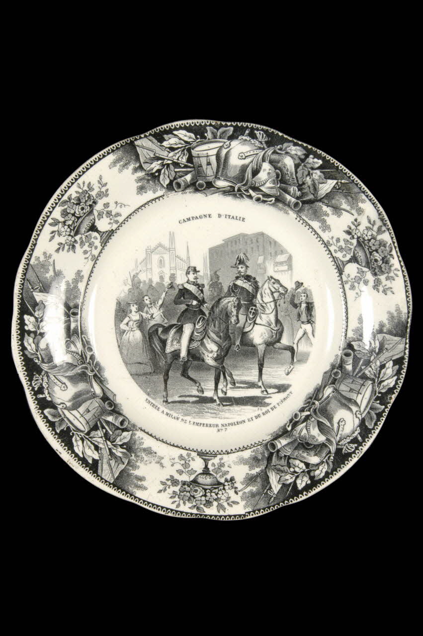 Lebeuf Milliet Et Cie assiette plate Picardie, France 1849-1867 1961.95.6 Photo