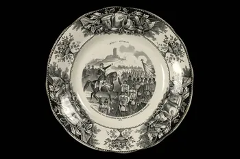 Lebeuf Milliet Et Cie assiette plate Picardie, France 1849-1867 1961.95.8 Photo