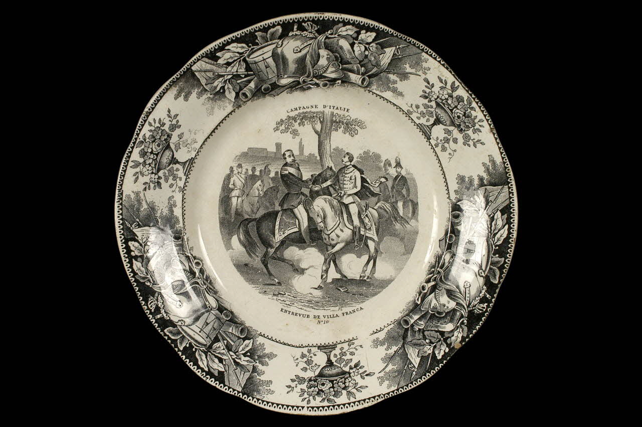 Lebeuf Milliet Et Cie assiette plate Picardie, France 1849-1867 1961.95.9 Photo
