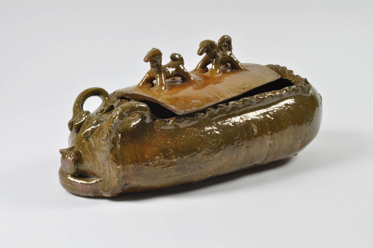 terrine à pâté Ile-de-France, France 1500 1958.98.1.1-2 Photo Mucem