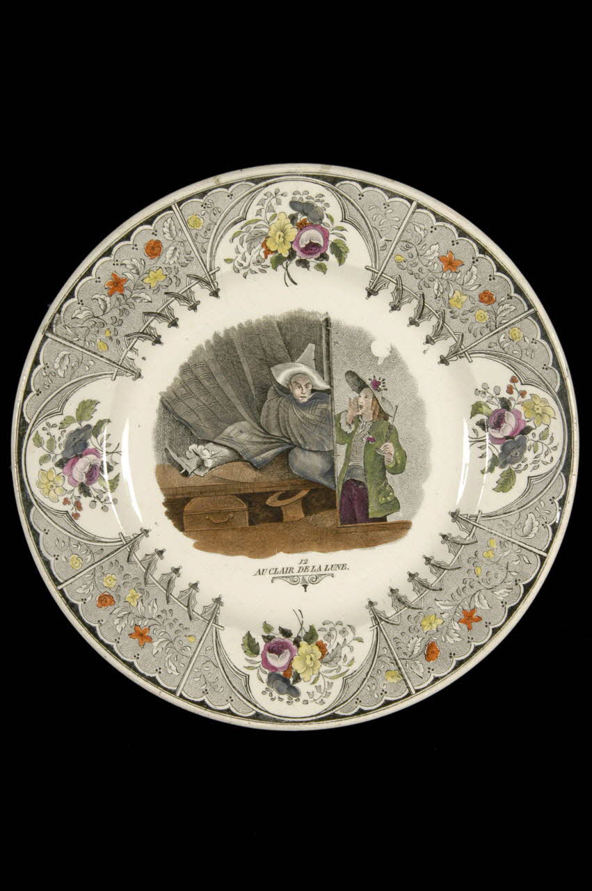 Lebeuf Milliet Et Cie assiette plate Picardie, France 1849-1867 1962.107.11 Photo