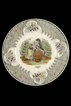 Lebeuf Milliet Et Cie assiette plate Picardie, France 1849-1867 1962.107.2 Photo