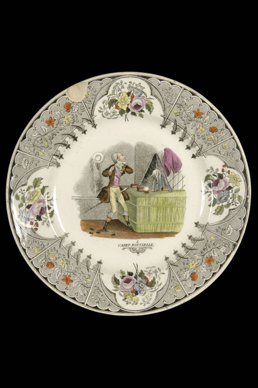 Lebeuf Milliet Et Cie assiette plate Picardie, France 1849-1867 1962.107.4 Photo