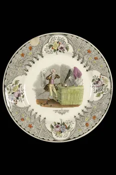 Lebeuf Milliet Et Cie assiette plate Picardie, France 1849-1867 1962.107.4 Photo