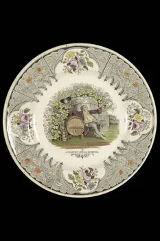 Lebeuf Milliet Et Cie assiette plate Picardie, France 1849-1867 1962.107.8 Photo