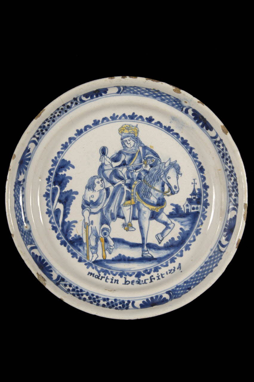 assiette calotte Bourgogne, France 1734 1962.25.1277 Photo