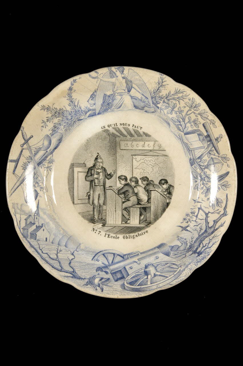 assiette plate Île-de-France, France 1850-1900 1963.129.15 Photo