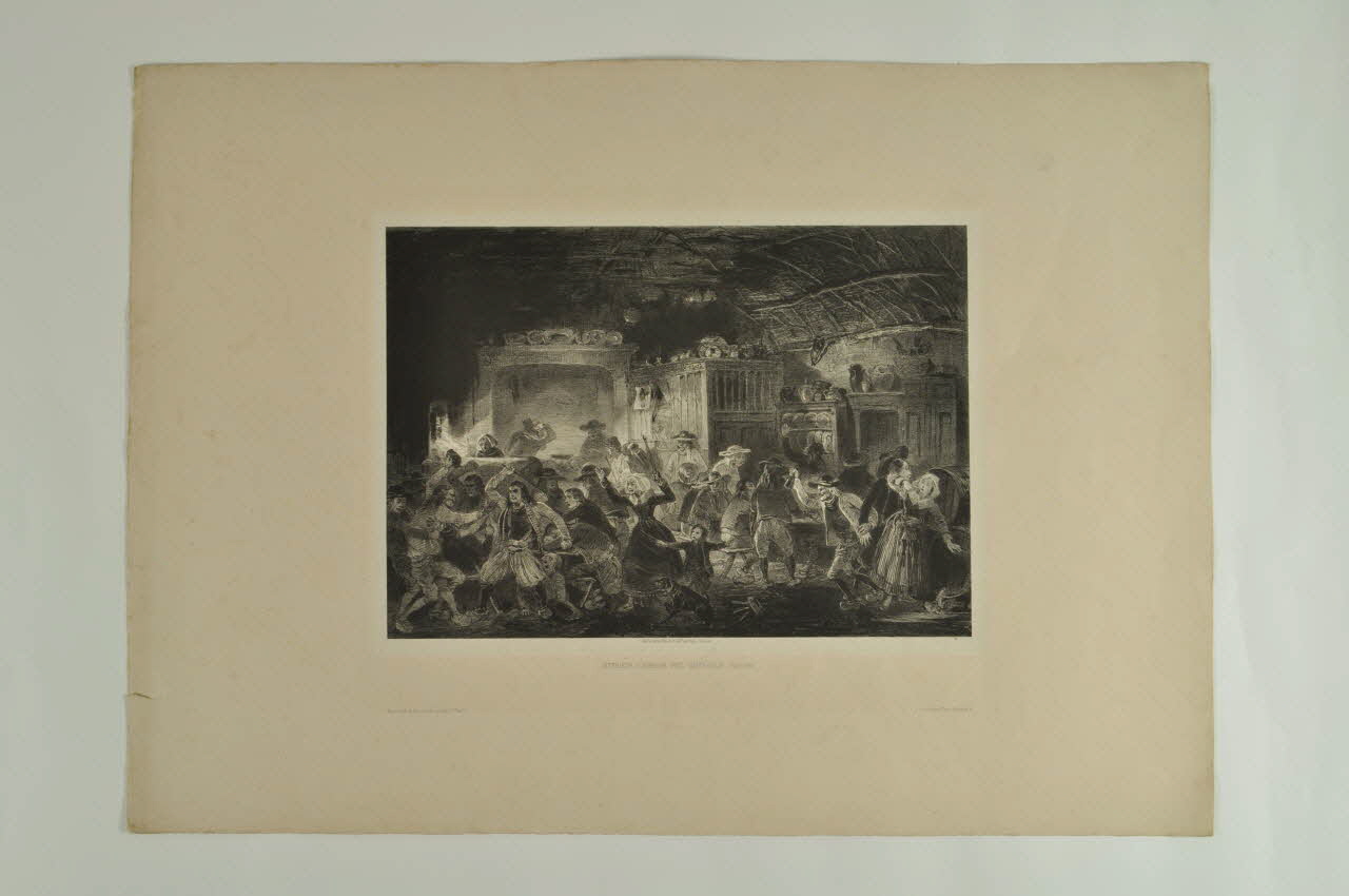 lithographie Intérieur d'auberge près Châteaulin (Finistère) DMH1958.33.1.3 Photo Mucem