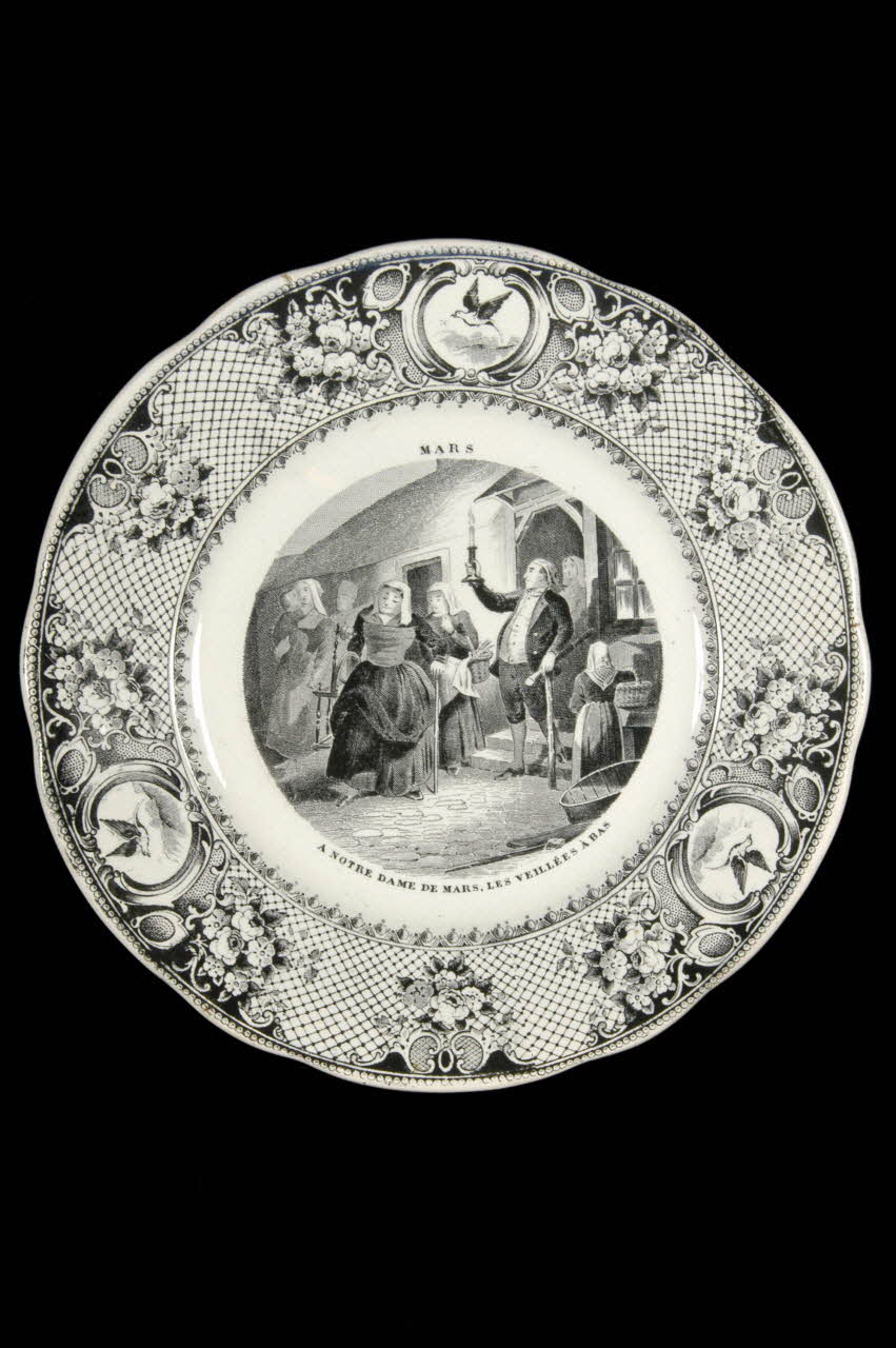 assiette plate Picardie, France 1834 1963.39.4 Photo