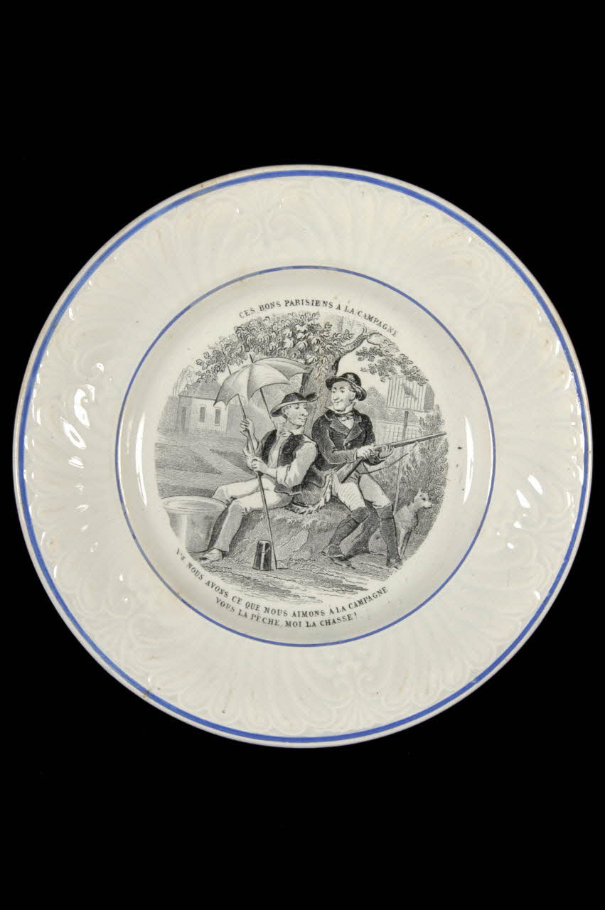FaïEnces assiette plate Picardie, France 1880-1920 1966.17.11 Photo