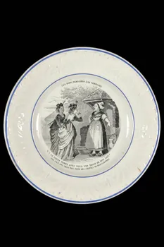 FaïEnces assiette plate Picardie, France 1880-1920 1966.17.12  Photo