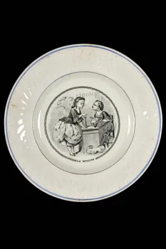FaïEnces assiette plate Picardie, France 1880-1920 1966.17.14 Photo
