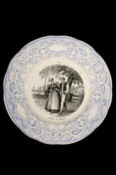 FaïEnces ; Lebeuf Milliet Et Cie assiette à dessert Picardie, France 1868-1876 1967.12.1  Photo