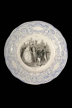 Lebeuf Milliet Et Cie assiette à dessert 1868-1876 1967.12.10 Photo