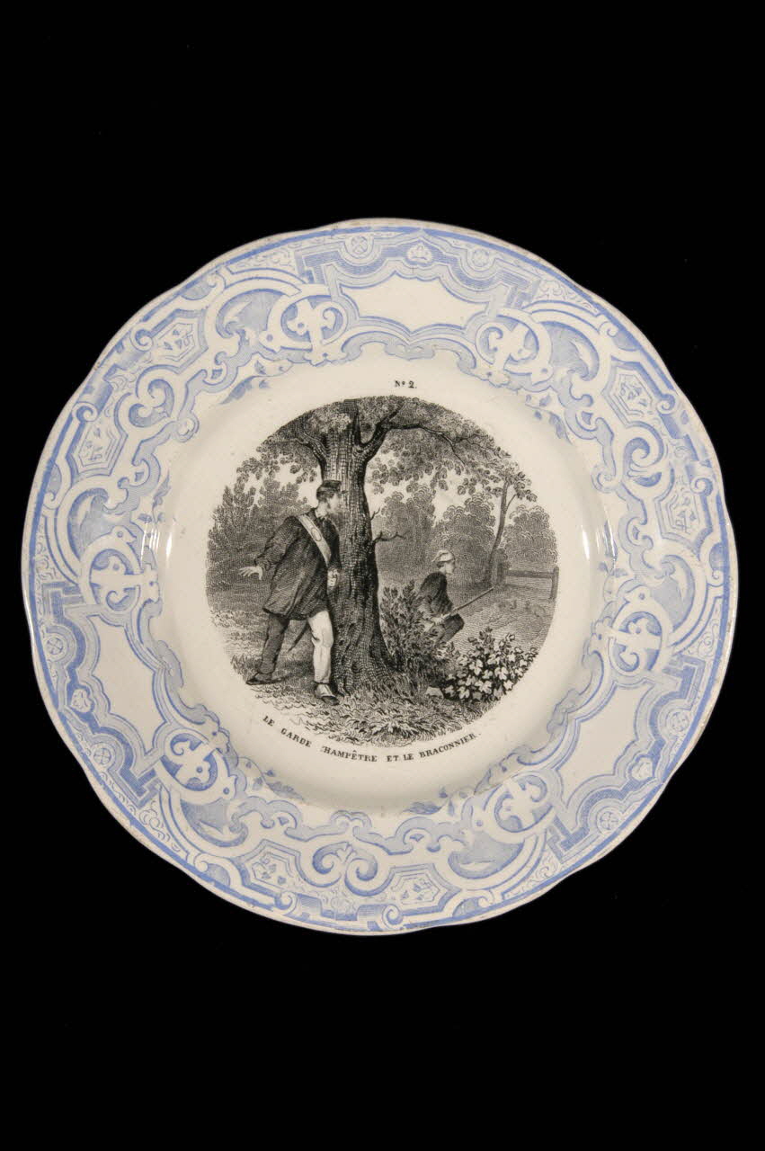 FaïEnces ; Lebeuf Milliet Et Cie assiette à dessert Picardie, France 1868-1876 1967.12.2  Photo