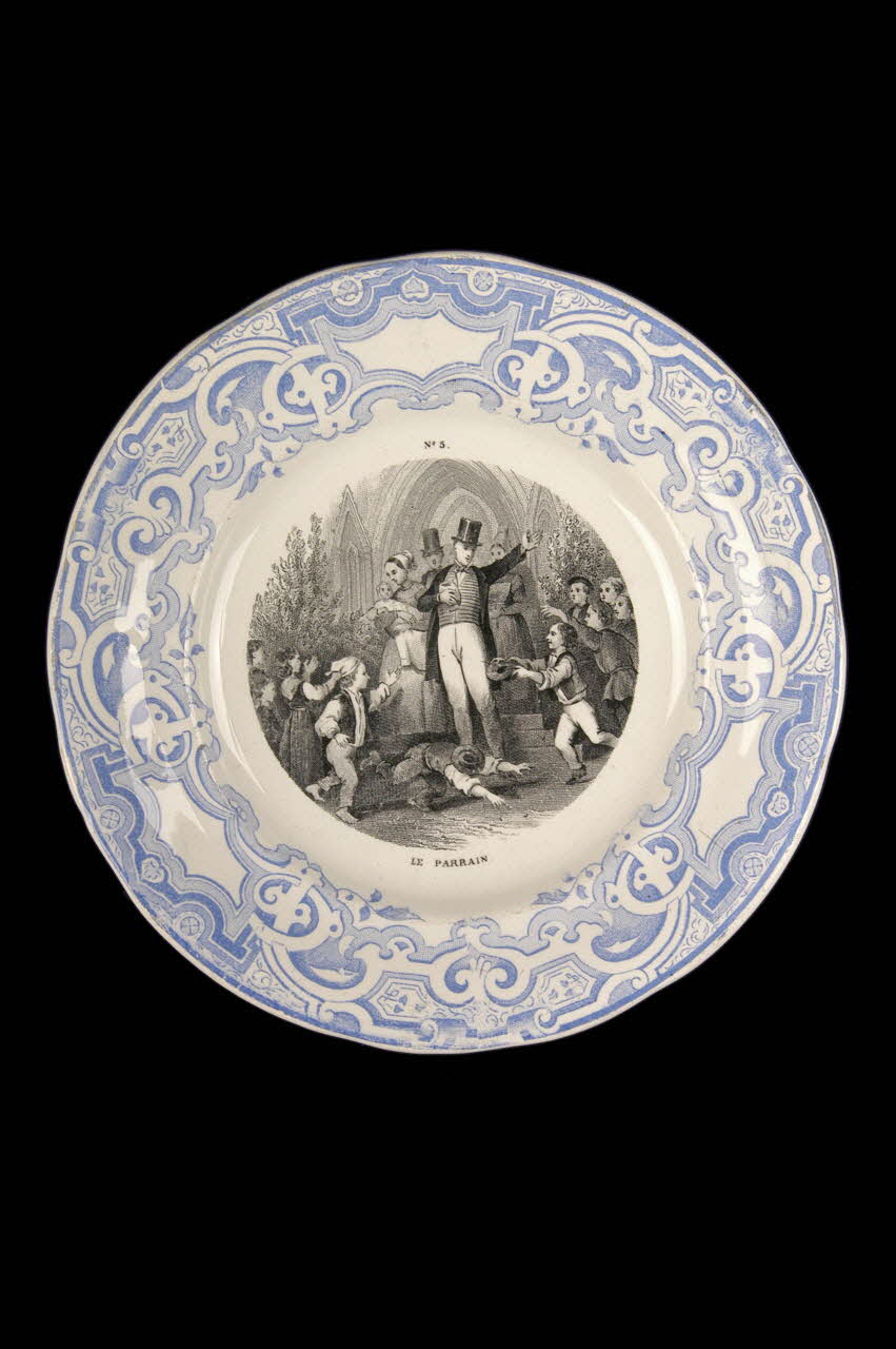 Lebeuf Milliet Et Cie assiette à dessert Picardie, France 1868-1876 1967.12.5 Photo