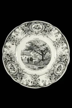 assiette plate Octobre Picardie, France 1834 1969.8.10 Photo