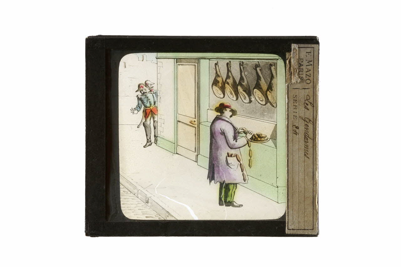 plaque de lanterne magique 1970.15.215 Photo