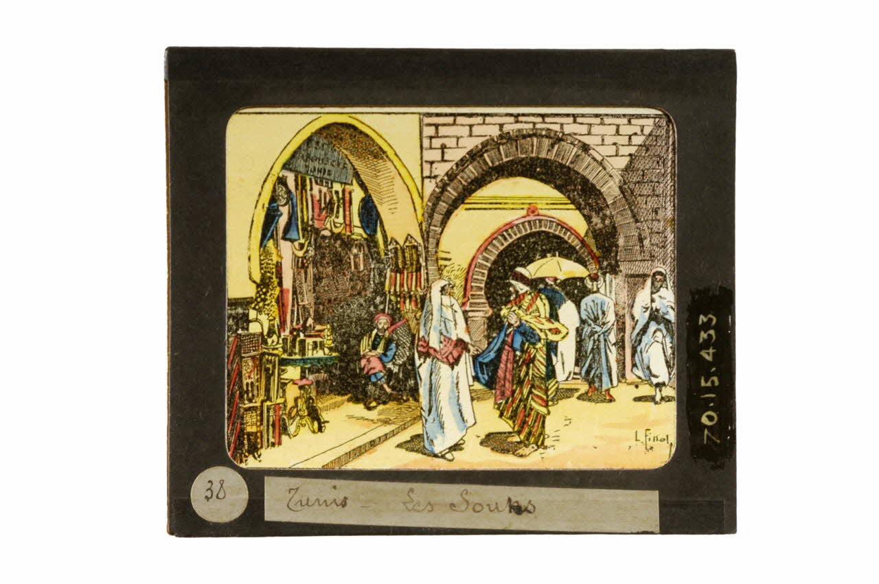 plaque de lanterne magique 1970.15.433 Photo
