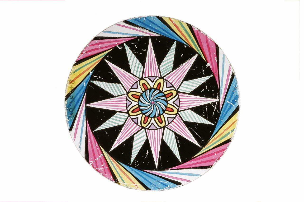 plaque de projection chromatrope 1970.15.48 Photo