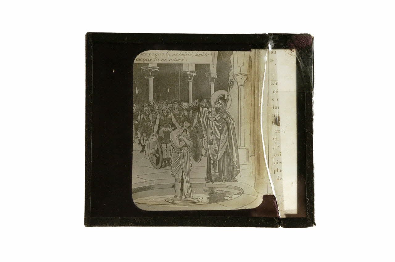 plaque de projection Baptême de Clovis 1970.15.51 Photo