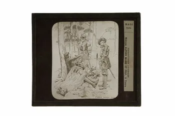 plaque de projection J'aime mieux être à ma place qu'à la vôtre (Bayard) 1970.15.61  Photo