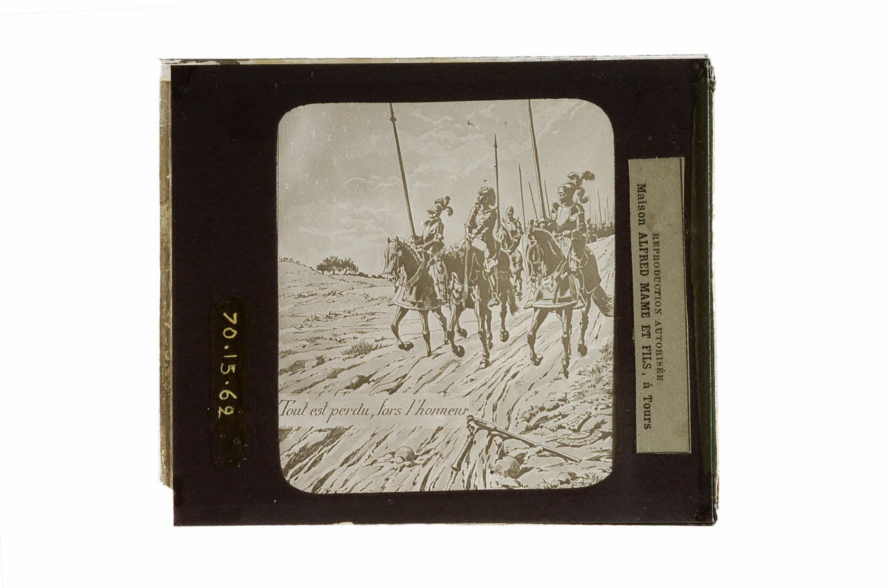 plaque de projection Tout est perdu, fors l'honneur (François Ier) 1970.15.62 Photo