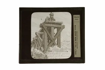 plaque de projection Les brouillards sont très grands sur la France mais le soleil les dissipera (Richelieu) 1970.15.65  Photo