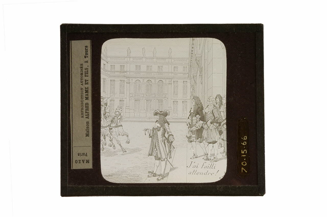 plaque de projection J'ai failli attendre (Louis XIV) 1970.15.66 Photo