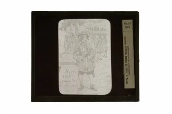 plaque de projection Sire, voilà comment je m'y suis pris (Jean Bart) 1970.15.67  Photo