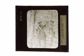plaque de projection Ne réponds rien mais avance (Colonel Chevert) 1970.15.69 Photo