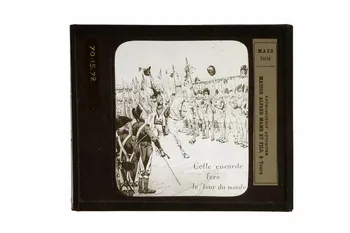 plaque de projection Création de la cocarde tricolore par Lafayette 1970.15.72  Photo