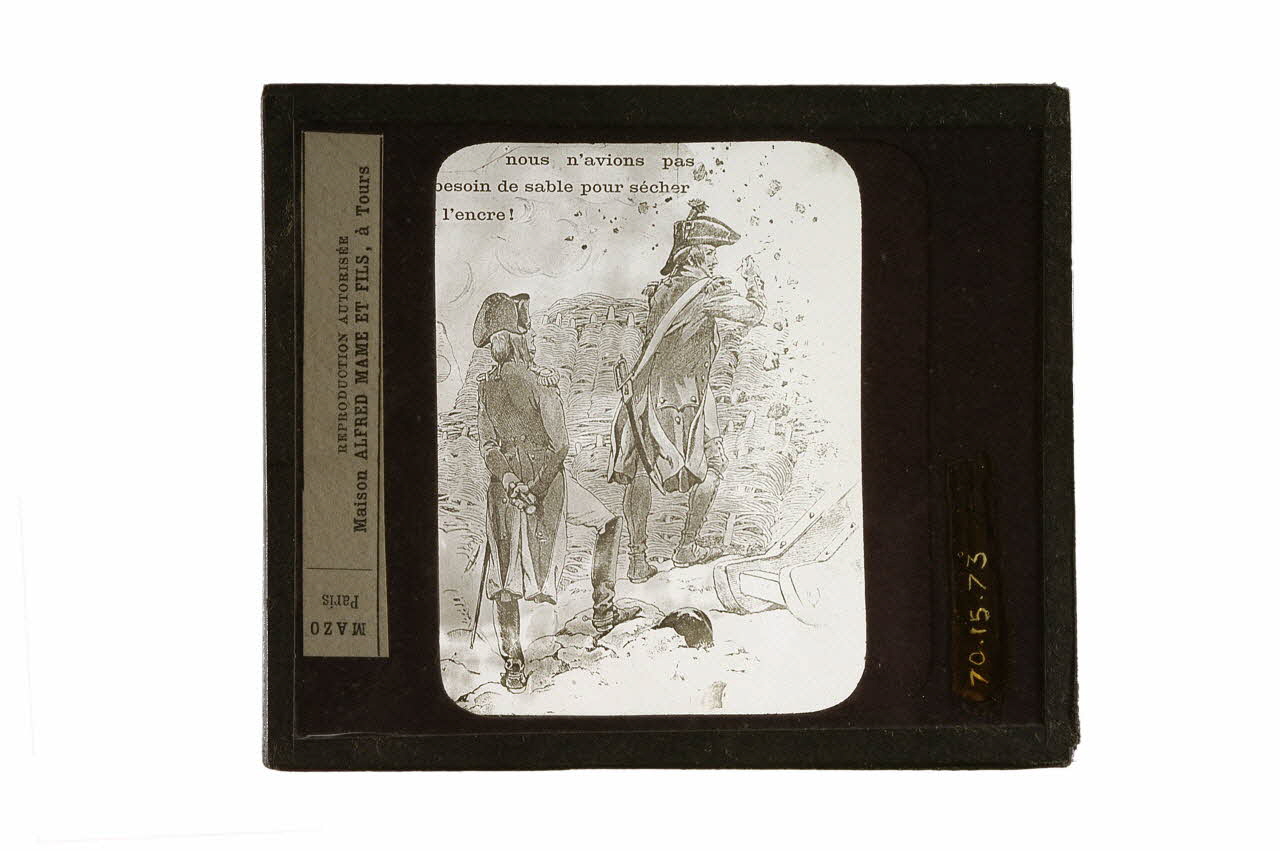 plaque de projection La bravoure de Bonaparte et Junot à Toulon en 1793 1970.15.73 Photo