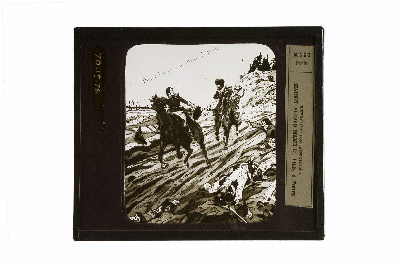 plaque de projection "Donne lui tout de même à boire" (général Hugo) 1970.15.76 Photo