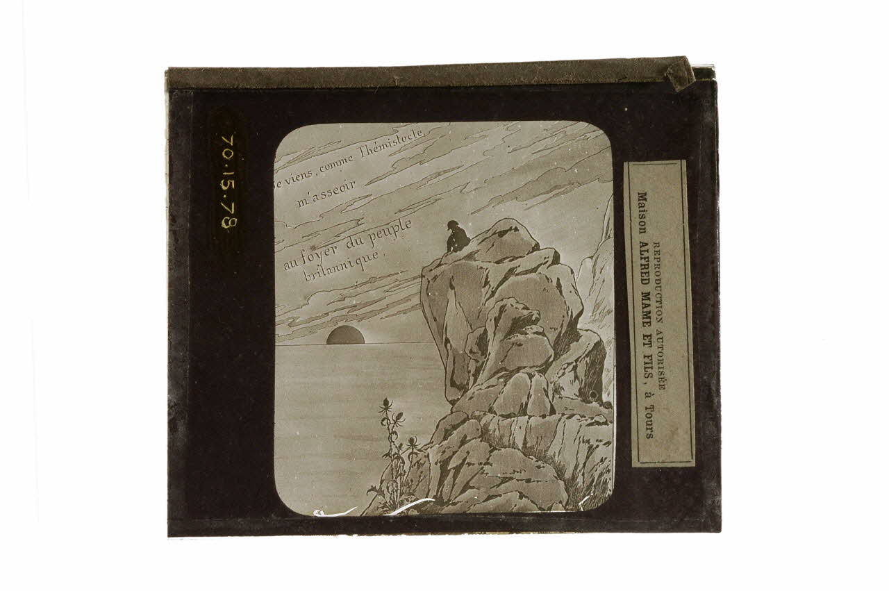 plaque de projection Napoléon à Sainte-Hélène 1970.15.78 Photo