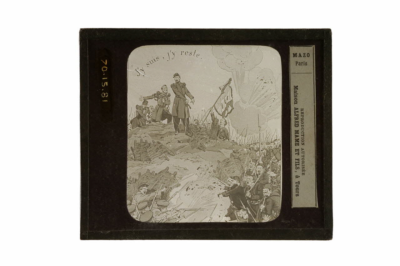 plaque de projection J'y suis, j'y reste (Mac-Mahon) 1970.15.81 Photo