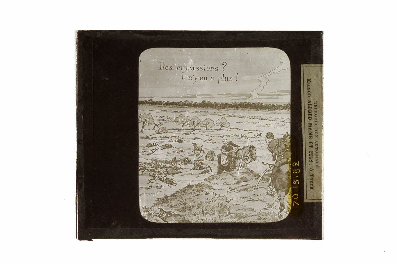 plaque de projection Des cuirassiers ? Il n'y en a plus ! 1970.15.82 Photo