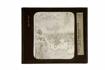 plaque de projection Hourrah pour la France ! Vive la Russie ! 1970.15.84  Photo